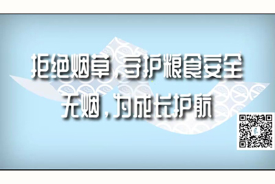 大鸡巴操,小逼视频拒绝烟草，守护粮食安全